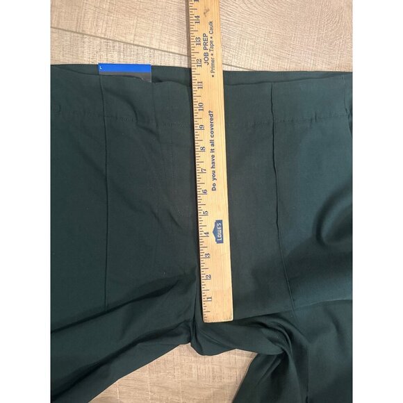 Hilary Radley Women's Stretch Slim Fit Trousers Dark Green With Pockets NEW LARG - Picture 6 of 11
